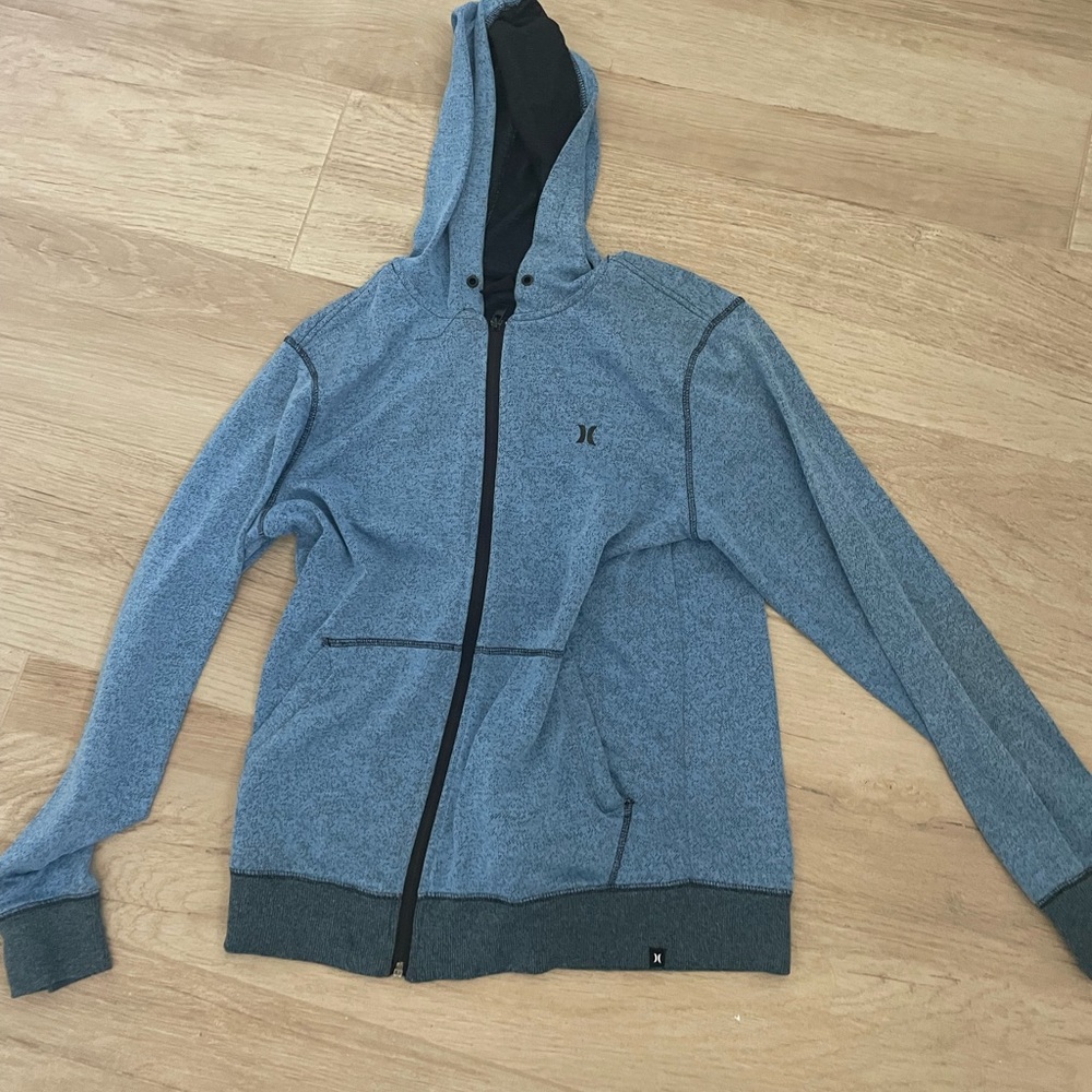 Hurley Mens Hoodie Blue Small